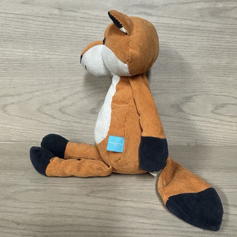 Manhattan Toy Fox Folksy Foresters Plush Orange Corduroy Stuffed Animal - Picture 3 of 4